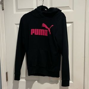Puma Black and Pink Sweatshirt With Logo